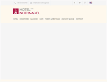 Tablet Screenshot of hotel-nothnagel.de